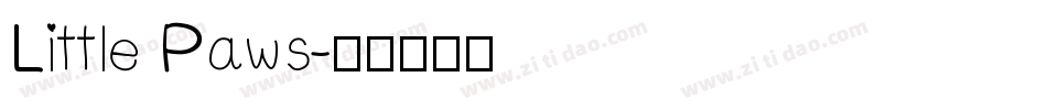 Little Paws字体转换